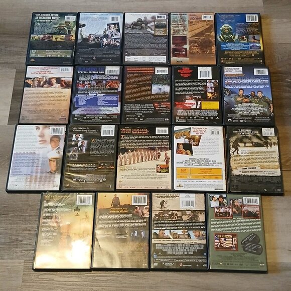 Army War DVD Lot Saving Private Ryan G.I. Jane A Few Good Men Stripes Jarhead - Picture 2 of 8
